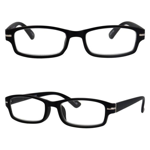 楽天市場】老眼鏡 おしゃれ スクエア型 黒縁メガネ 黒ブチ眼鏡