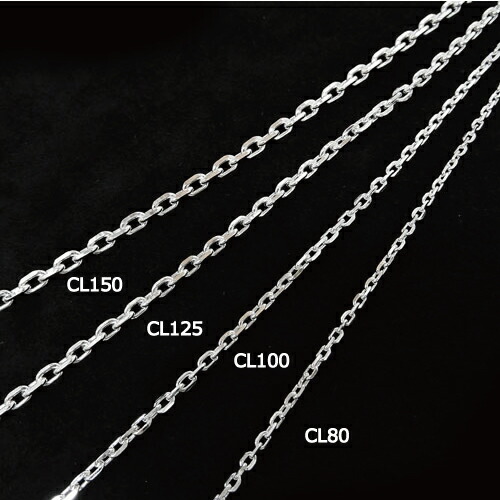 楽天市場】【シルバー/45cm/4面カットアズキチェーン】4面カットあずき