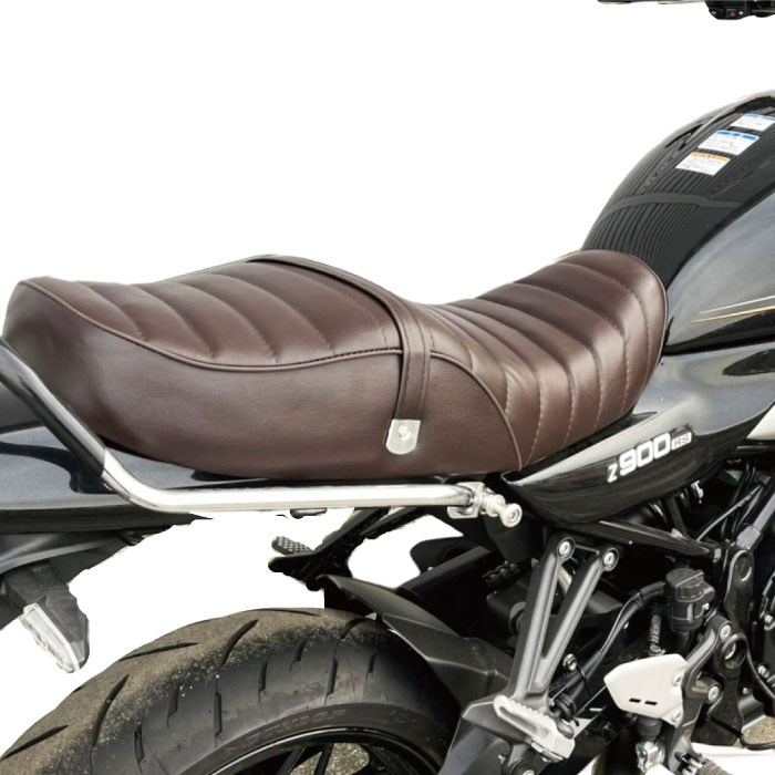 楽天市場】Kawasaki Z900RS シート 茶 タックロール カスタム バイク