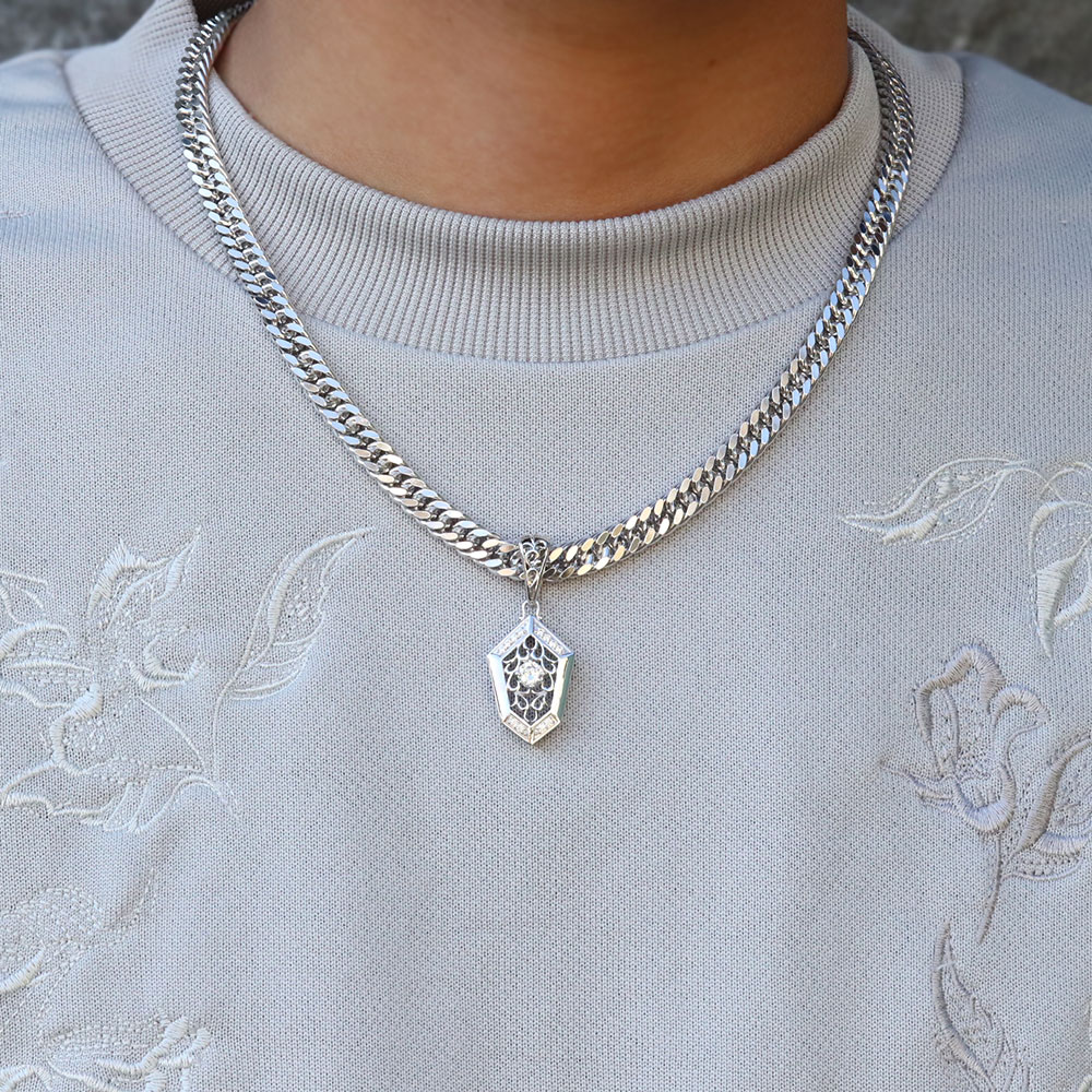 楽天市場】シルバー ペンダントトップ メンズ 喜平用 10月誕生石