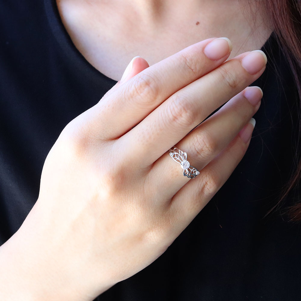 楽天市場】婚約指輪 エンゲージリング プラチナ 18金 ダイヤモンド