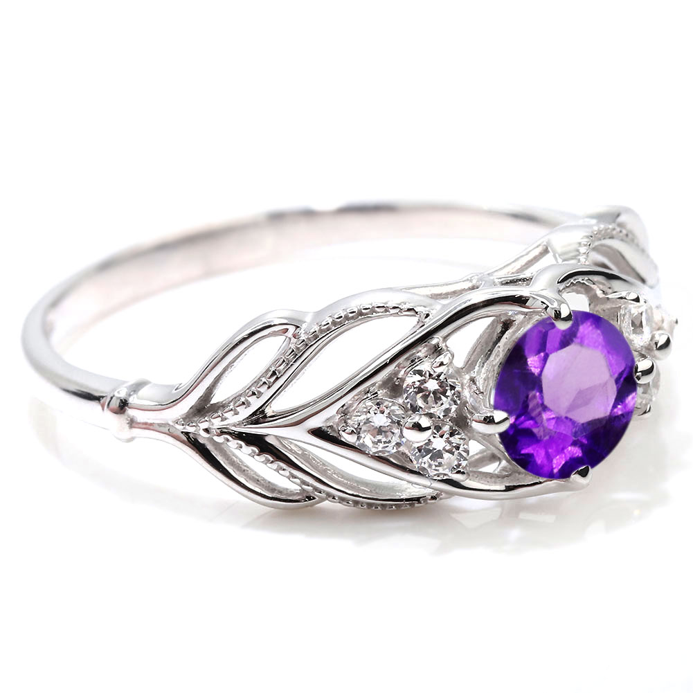 楽天市場】プラチナ リング アメジスト pt900 指輪 レディース 2月