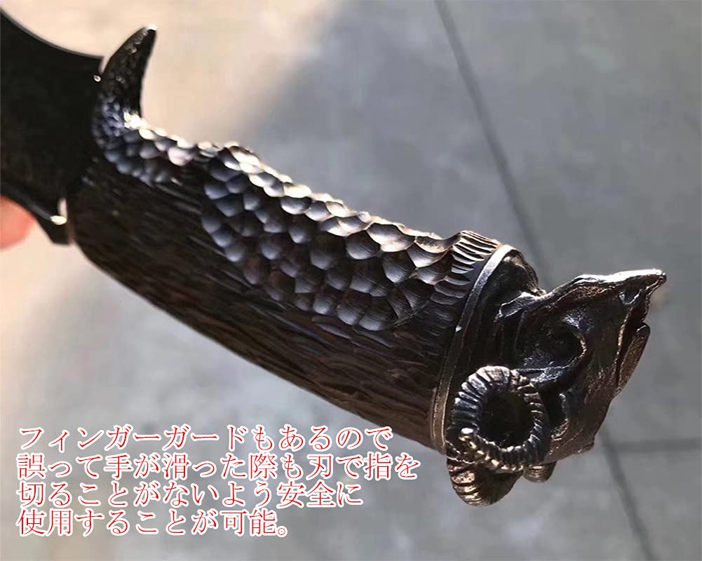 楽天市場】【送料無料】Dcenrun 超高級ダマスカス黒刀 67層ダマスカス