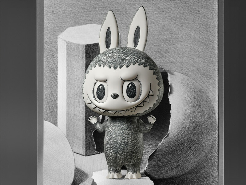 楽天市場】【今だけP10倍！公式POP MART】MEGA LABUBU 400% Sketch