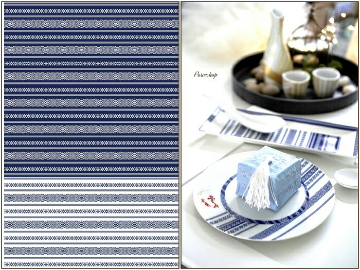 楽天市場】ポーセラーツ 転写紙 【セット】織り転写紙 金＆紺 セット