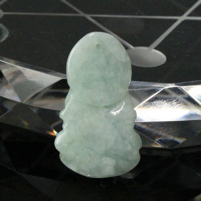 楽天市場】翡翠 お守り 観音様 彫刻｜ジェダイト ヒスイ ひすい 原石