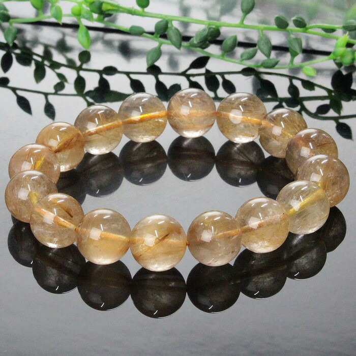 楽天市場】ブレスレット ルチルクォーツ 大玉の通販