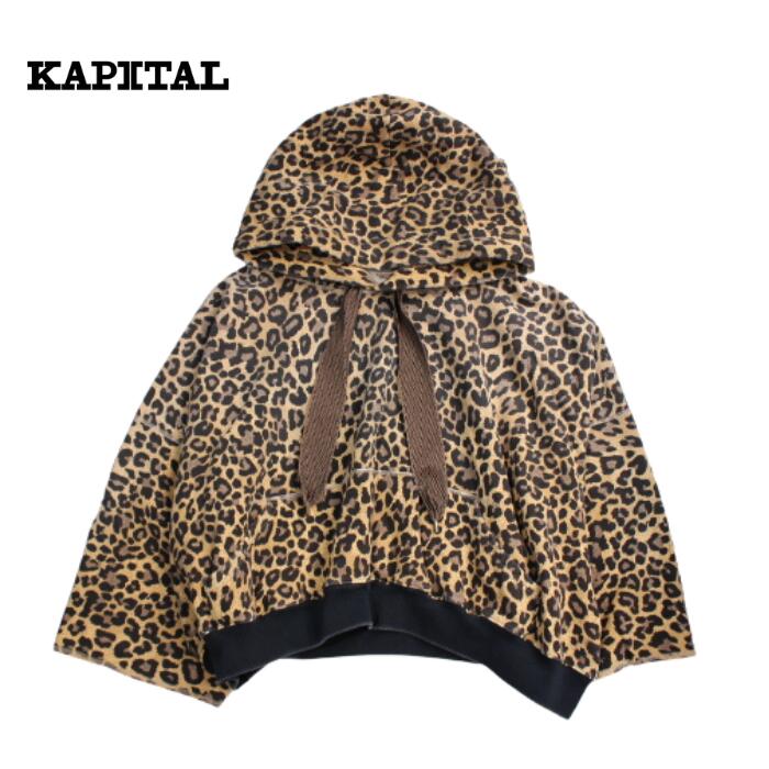 楽天市場】KAPITAL kapital 裏毛レパード柄 デビルフードパーカー