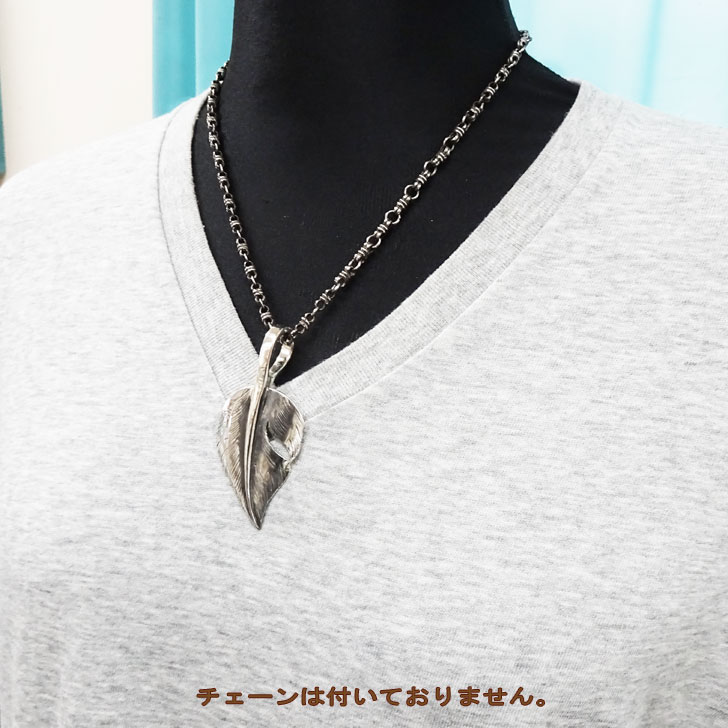 楽天市場】925 ハートフェザー ネックレス 特大【受注製作】【特注