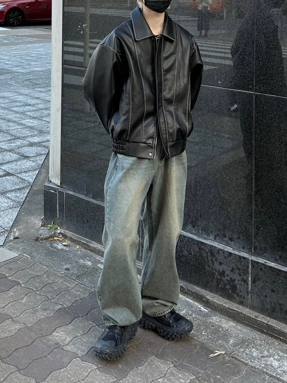 楽天市場】正規品【 Chikashitsu + leather blouson (2color