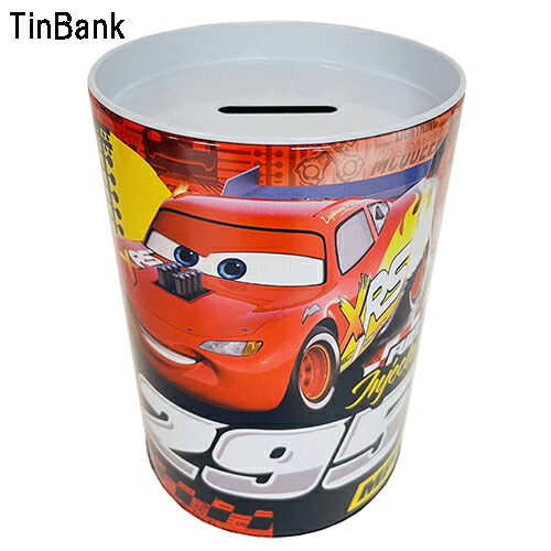 楽天市場】カーズ 缶 貯金箱 ( レッド ) 19291a CARS ちょきんばこ