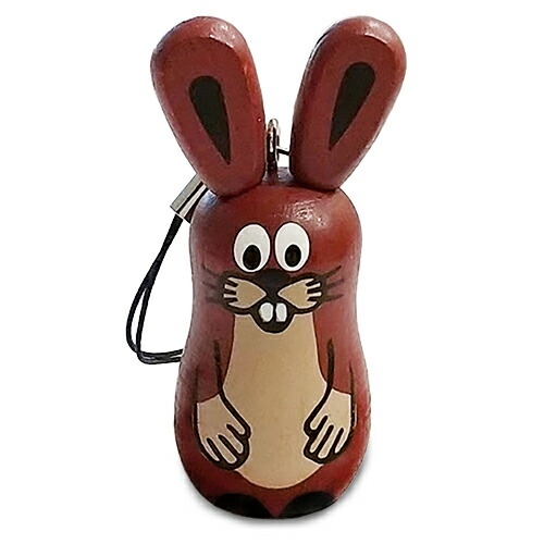 楽天市場】クルテク ウッドキーチェーン (ウサギ) ストラップ仕様