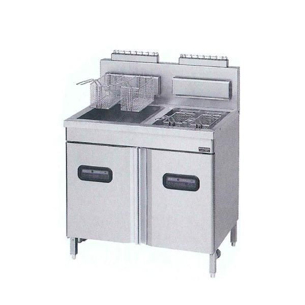 楽天市場】マルゼン 2槽式 ガスフライヤー エクセレントシリーズ MXF