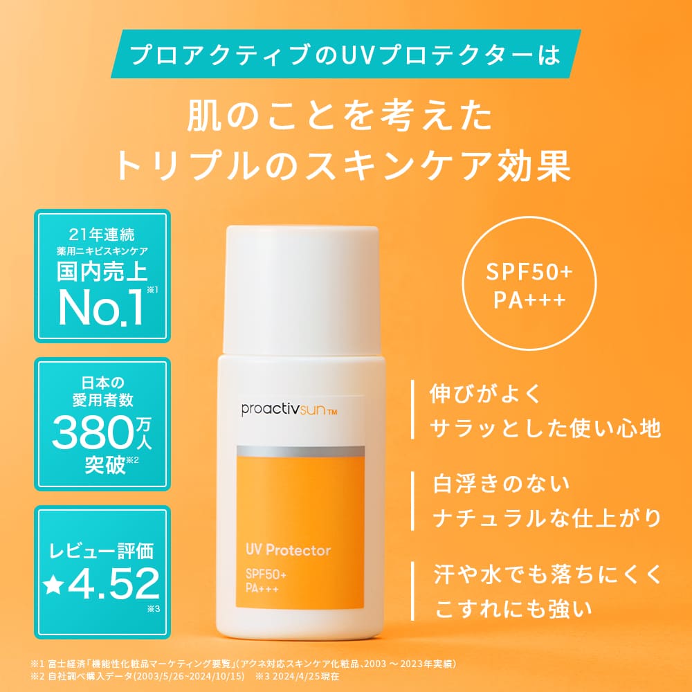 楽天市場】ニキビ予防の日焼け止め｜UVプロテクター【プロアクティブ