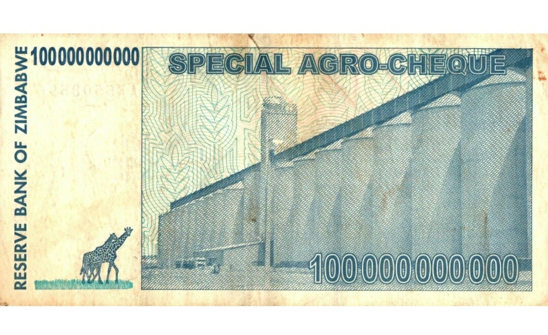 楽天市場】【品質保証書付】 ジンバブエドル 1000億ドル 5枚