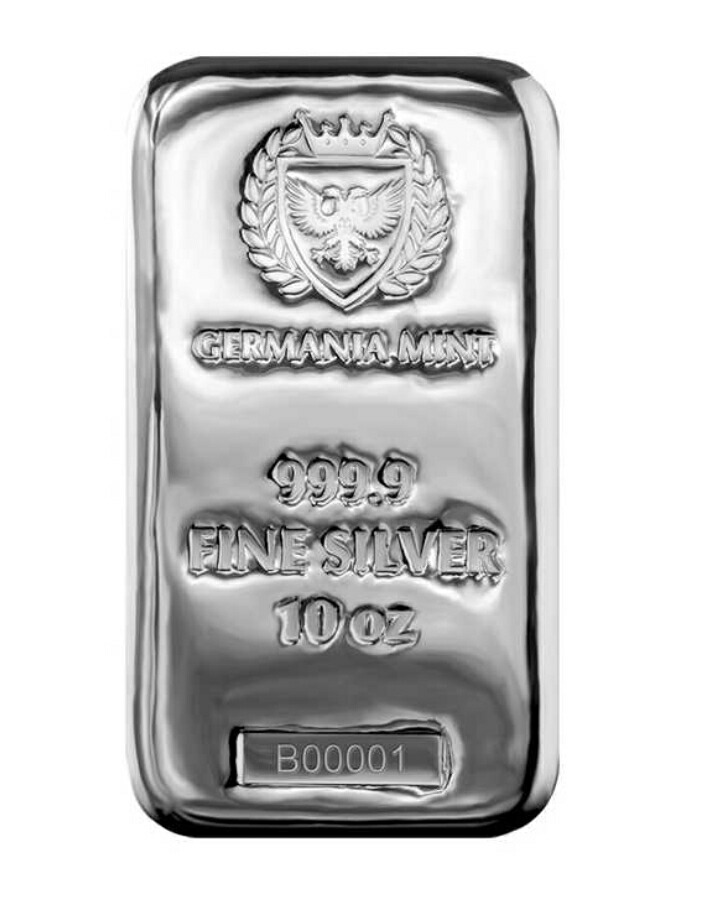楽天市場】1オンス 5オンス 10オンス シルバーバー 「ゲルマニア