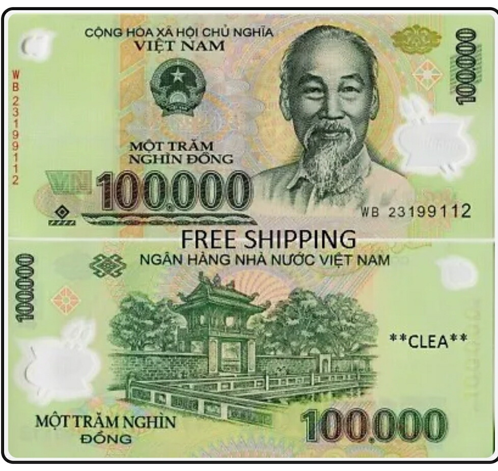 楽天市場】【品質保証書付】 【使用品】 ベトナム ドン 紙幣 10万ドン