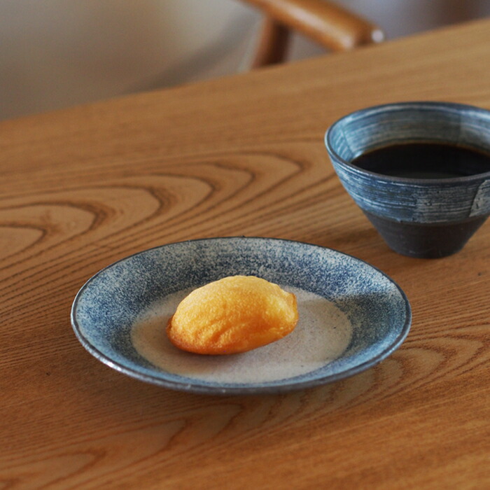 楽天市場】ココチ舎 インディゴ 丸皿 5寸 / 市野雅利 和食器 丹波焼