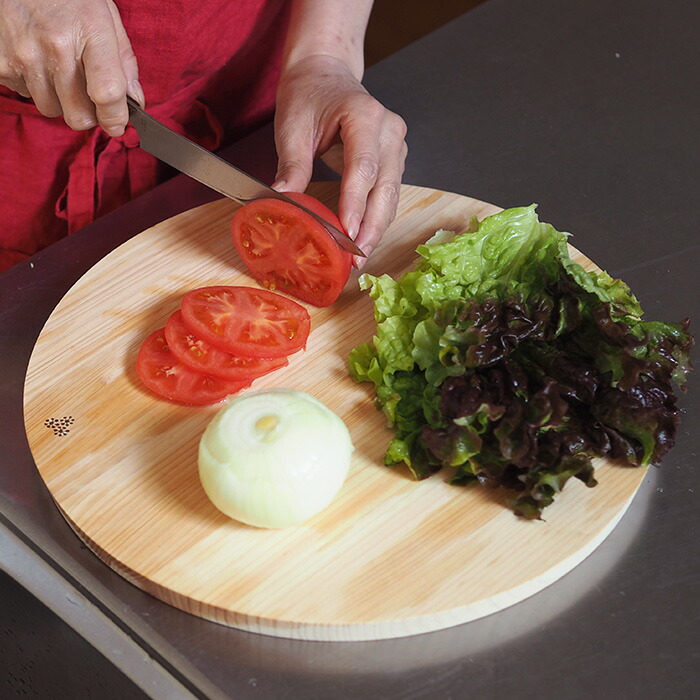 楽天市場】【プロキッチンオリジナル】四万十ひのき まるいまな板 35cm