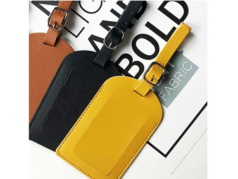 楽天市場】荷物タグ ネームタグ PUレザー バッグタグ 7カラー 目印