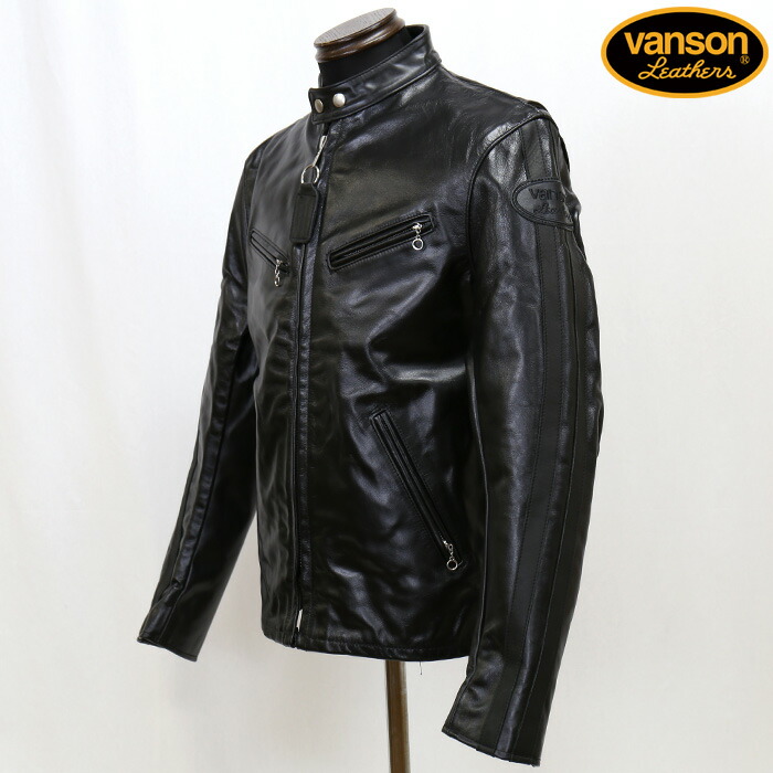 楽天市場】VANSON バンソン レザージャケット シングルライダース 革