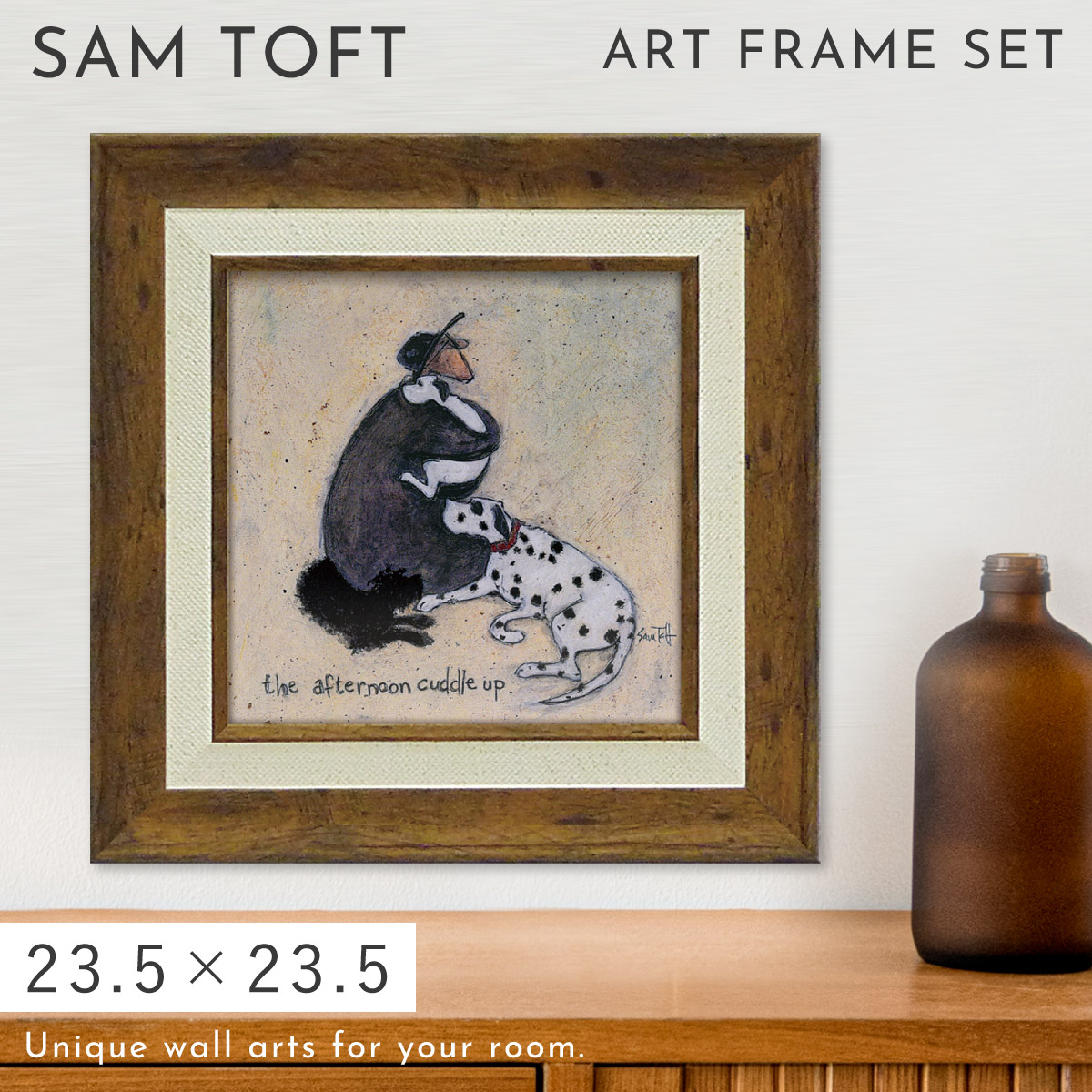 楽天市場】サムトフト 絵画 絵 23.5×23.5cm 【寄り添う午後のひととき