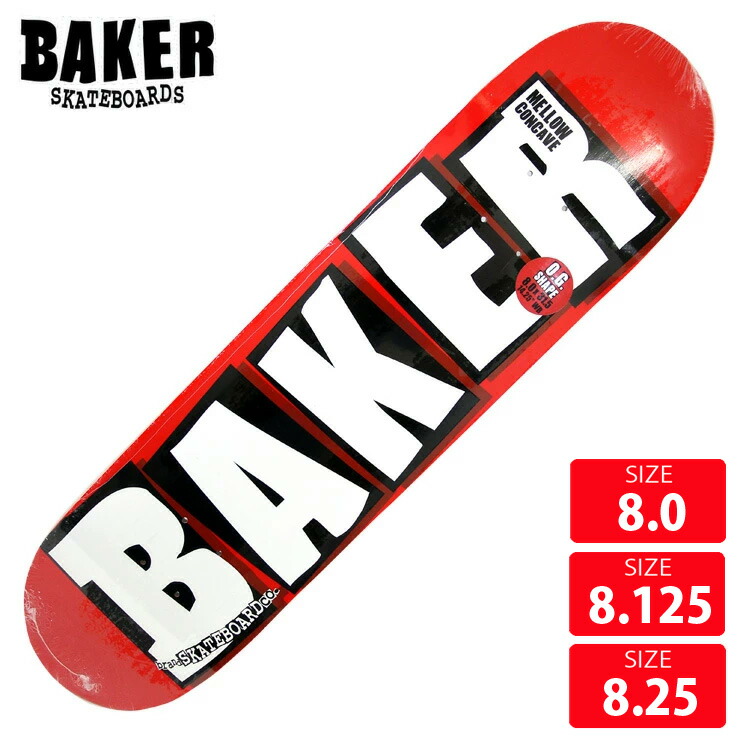 楽天市場】BAKER ベイカー スケボー デッキ ブランドロゴ BAKER BRAND
