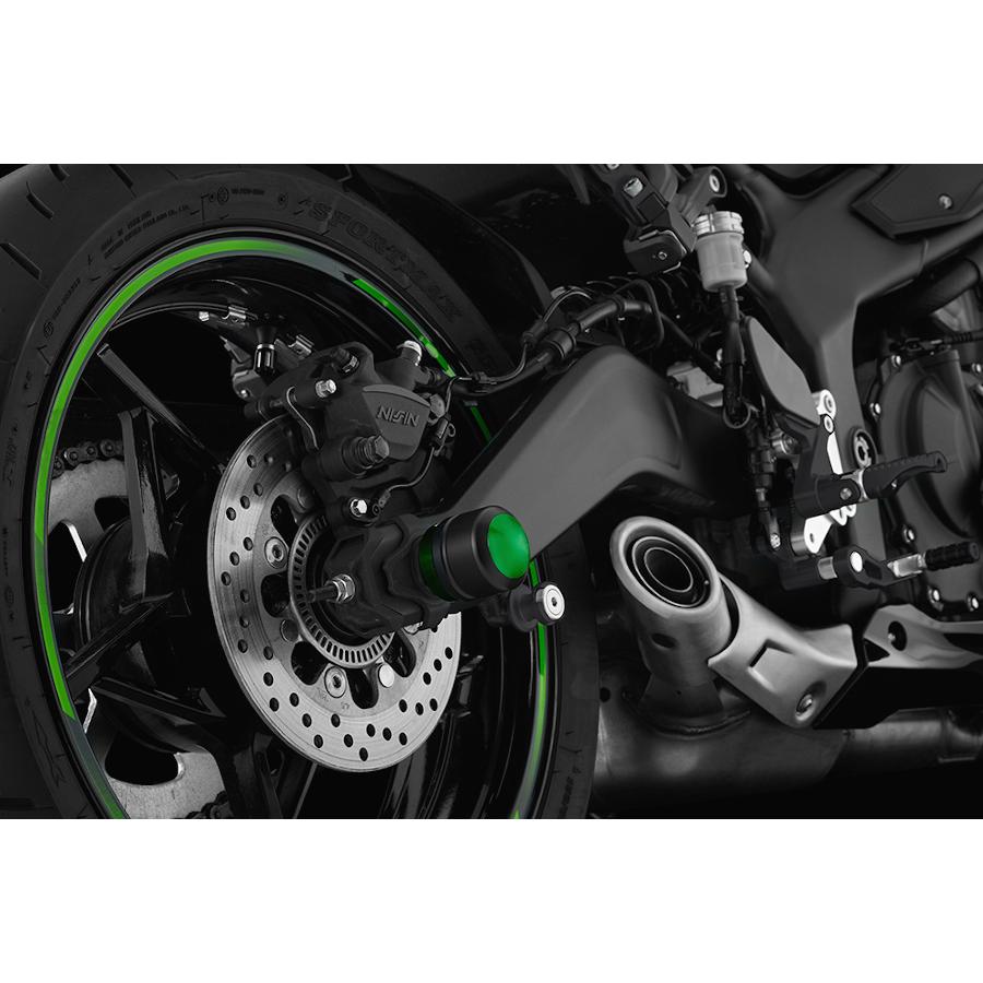 楽天市場】BIKERS (バイカーズ) リアアクスルスライダー グリーン ZX