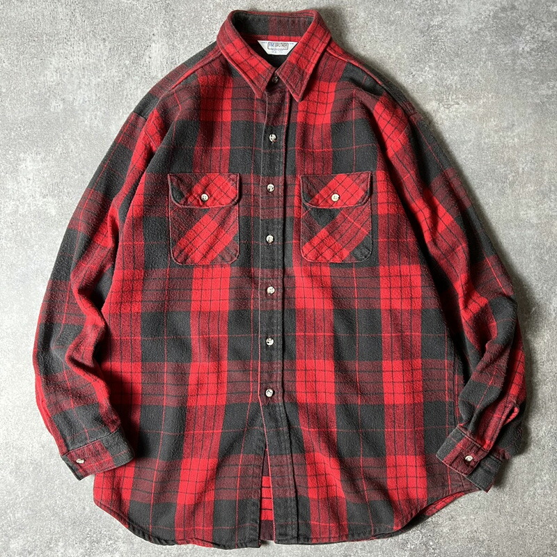 楽天市場】70s 80s USA製 FIVE BROTHER チェック 長袖 ヘビー