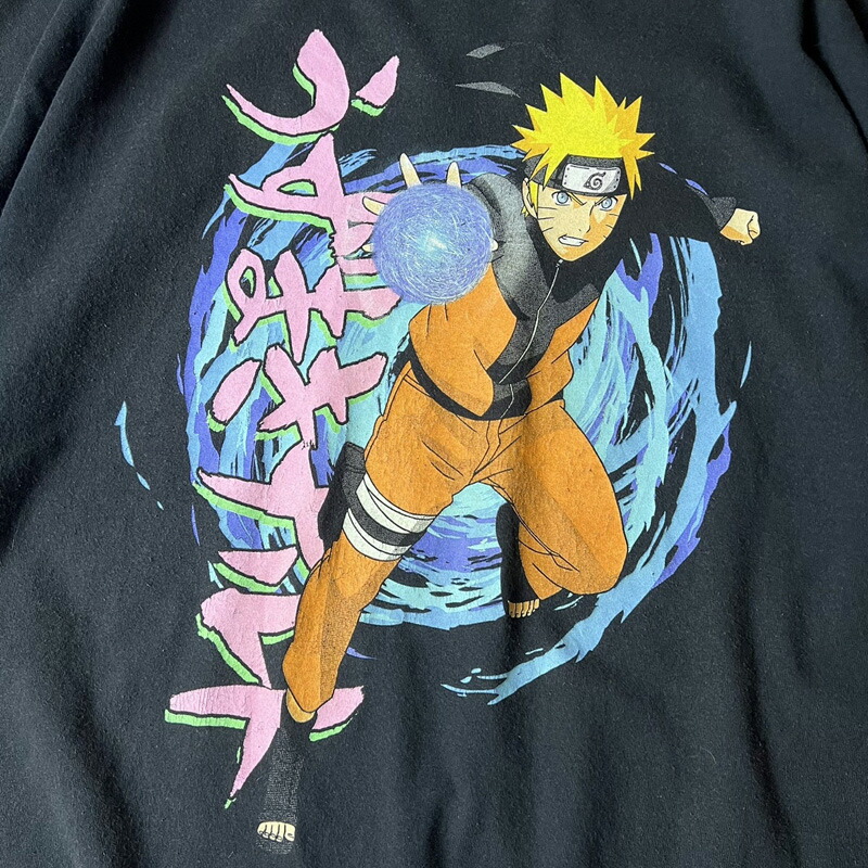 楽天市場】00s NARUTO 疾風伝 ナルト 螺旋丸 プリント 半袖 Tシャツ