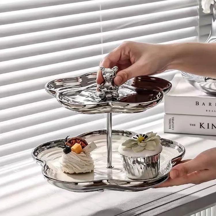 楽天市場】 カップケーキスタンド 2段 ケーキスタンド 収納 便利 2層