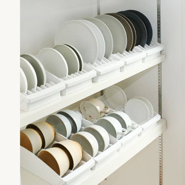 楽天市場】リッチェル 食器収納 トトノ（totono） 棚置き用 ディッシュ