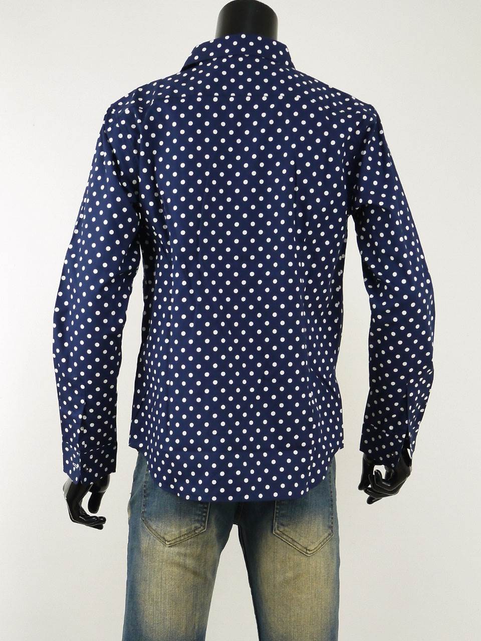 楽天市場】シャツ メンズ ドット きれいめ着こなし ドット柄 水玉