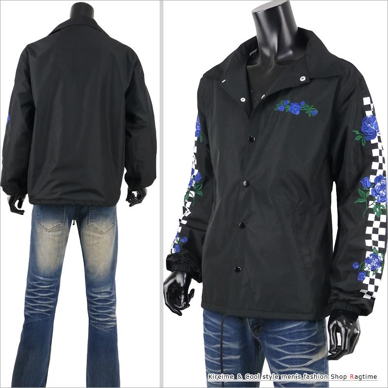 楽天市場】コーチジャケット メンズ 花柄 ナイロンジャケット ウインド