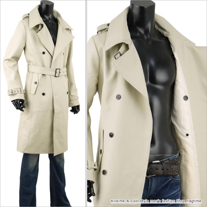 楽天市場】レザーコート メンズ ロングコート コート レザー トレンチ