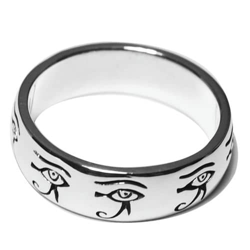 秘蔵品！ 古代エジプト 聖眼ウジャト ホルスの眼 リング ファイアンス