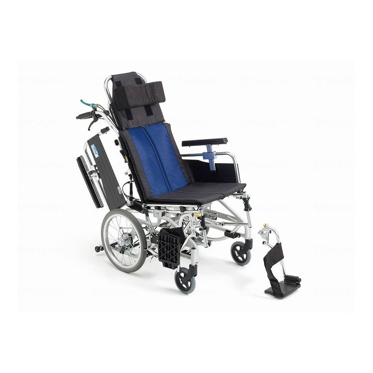 ミキ ミキ ティルト&リクライニング介助型車いす BAL-12 ブルー