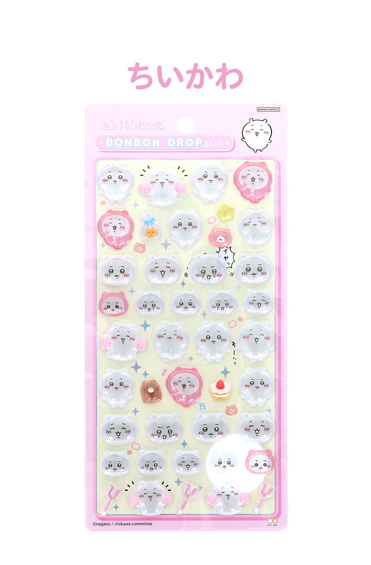 楽天市場】ちいかわ ボンボンドロップシール シール ちいかわ ハチワレ
