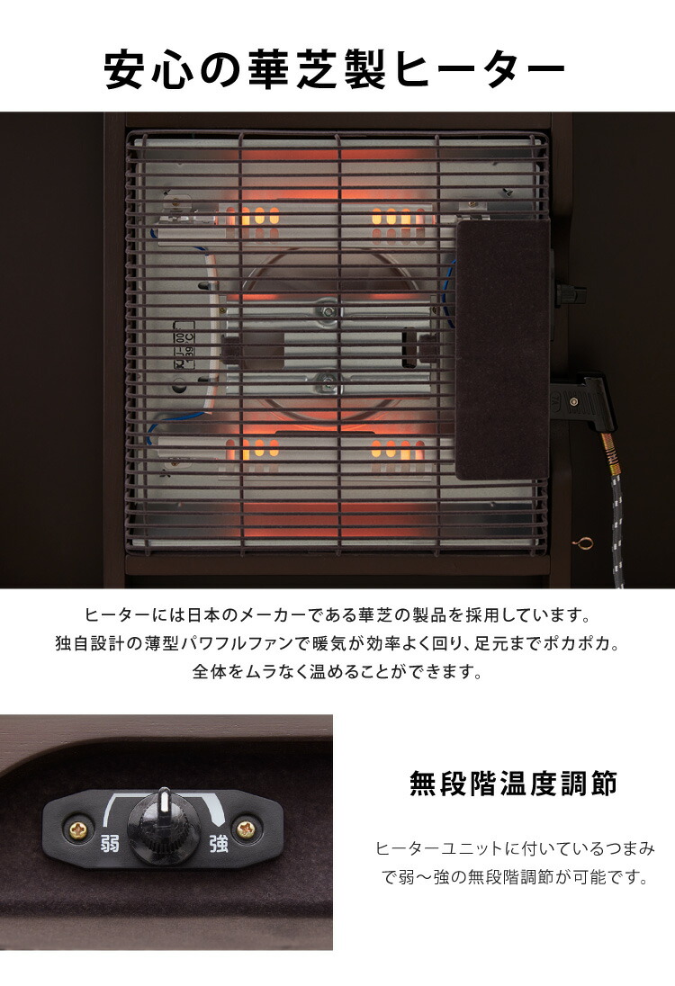 楽天市場】パーソナルこたつ 2点セット こたつデスク こたつ布団 75