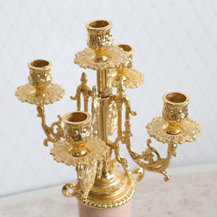 楽天市場】イタリア製 置時計 キャンドルスタンド 3点セットインテリア