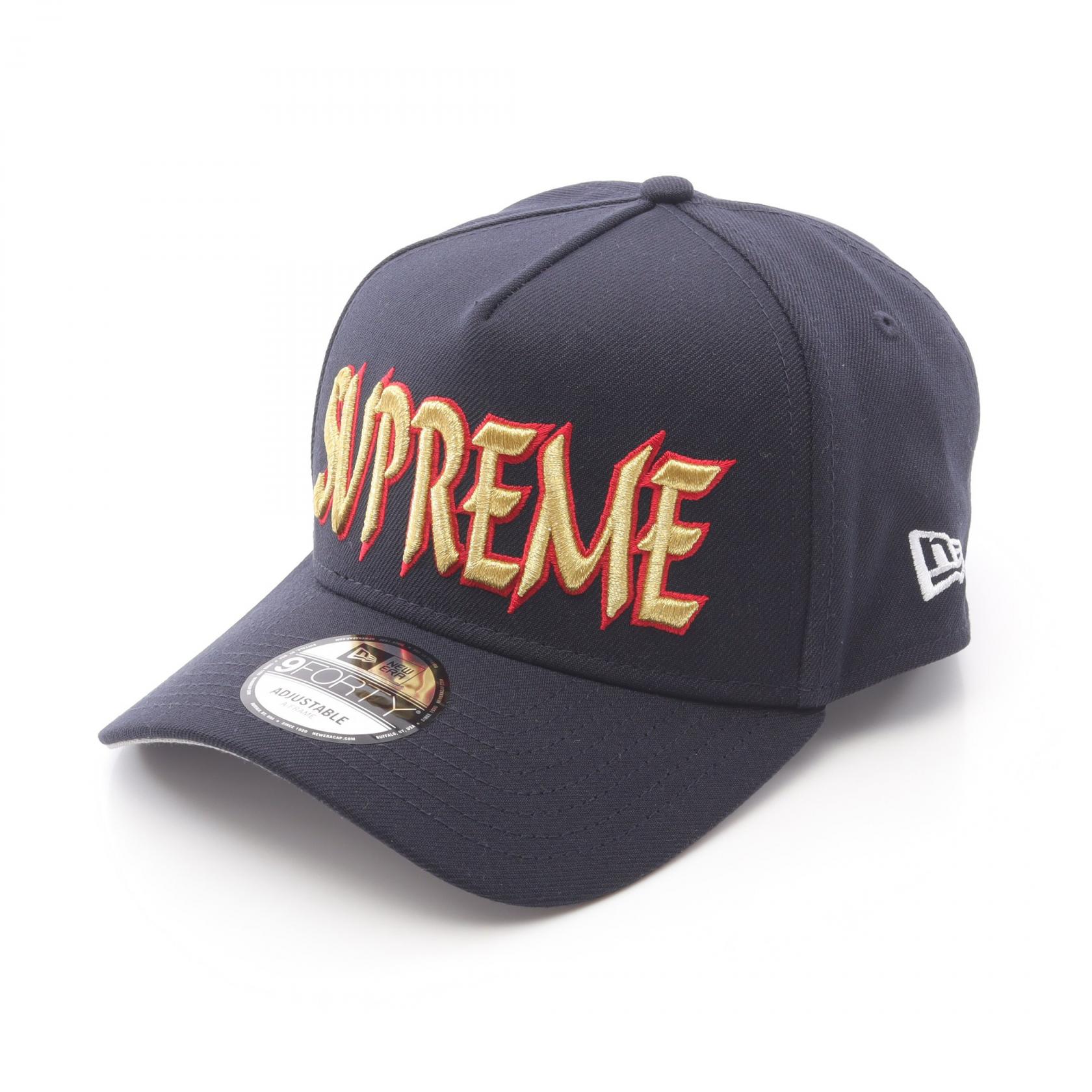 楽天市場】supreme キャップ ネイビーの通販