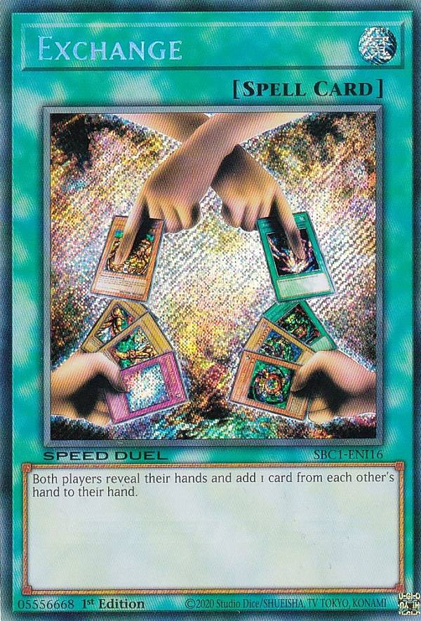 楽天市場】遊戯王 SBC1-ENI16 エクスチェンジ Exchange (英語版 1st