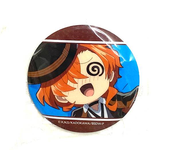 文豪ストレイドッグスわん!中原中也 缶バッジ エイプリルフール