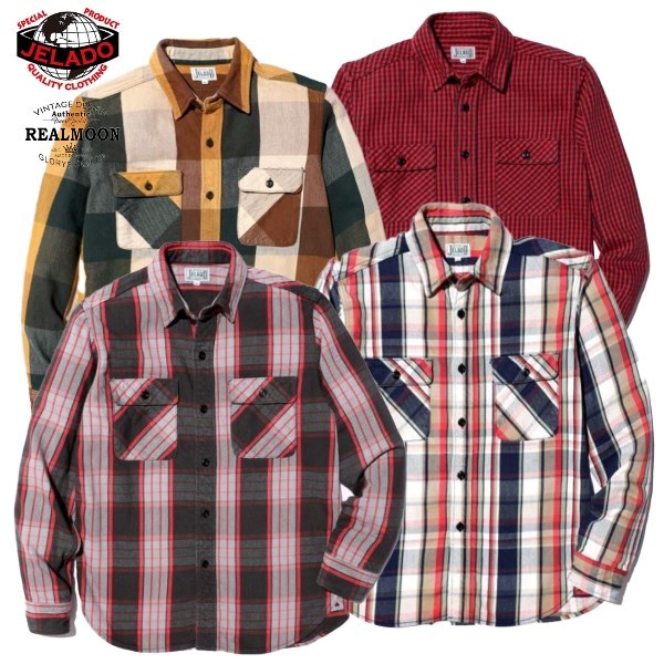 楽天市場】[JELADO / ジェラード]ネルシャツ No.JP62125 ユニオン