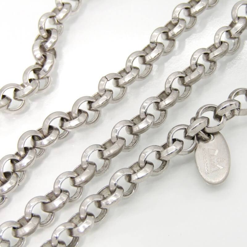 楽天市場】【中古】SAAD サード ネックレス ロール チェーン 55cm 甲丸