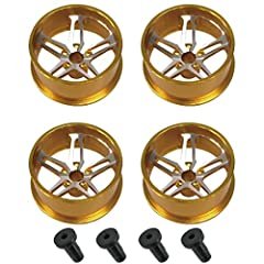 楽天市場】ミニ四駆用 アルミホイール 4個セット (ゴールド) 高品質
