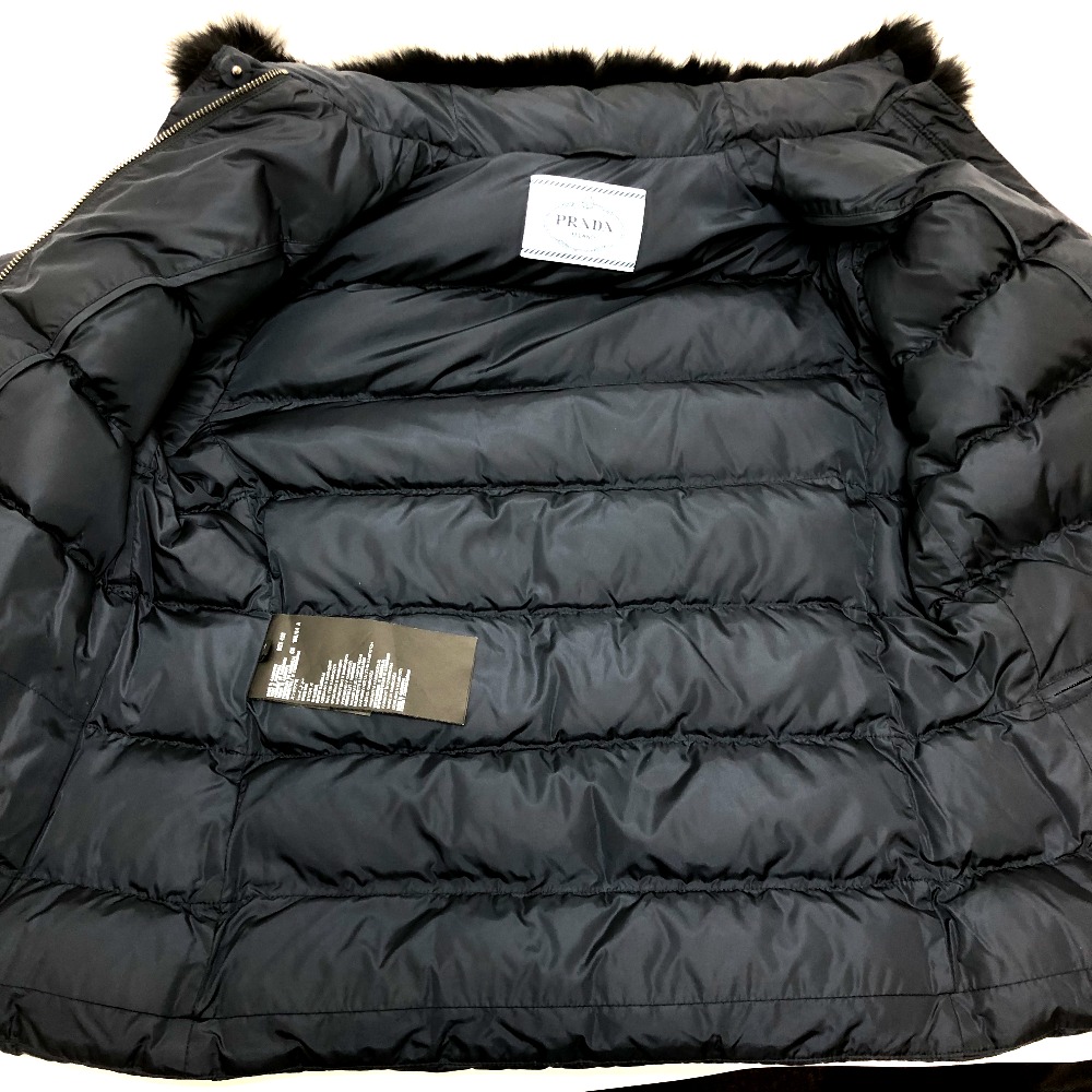 楽天市場】PRADA プラダ ファー ダウンジャケット ダウン /ナイロン