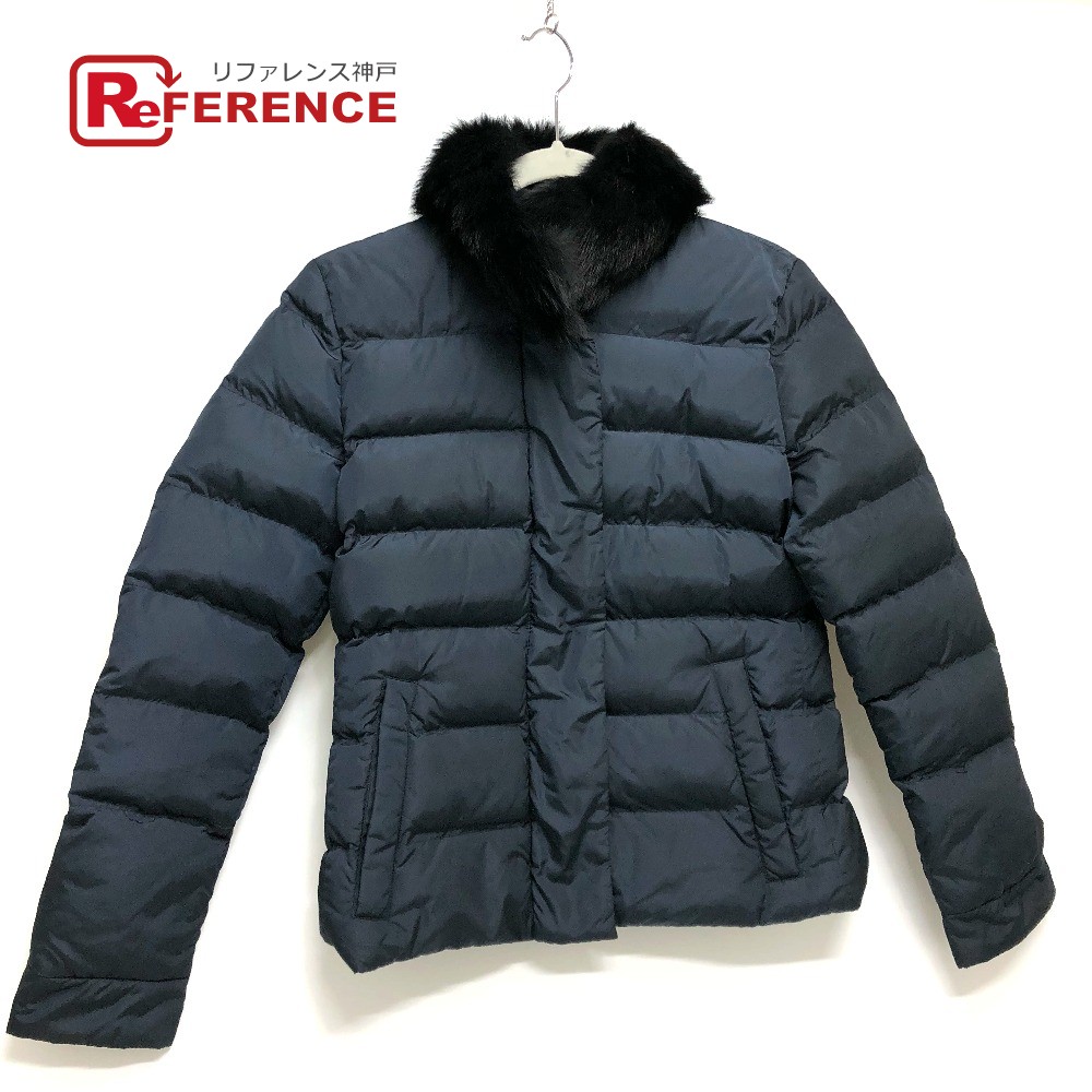 楽天市場】PRADA プラダ ファー ダウンジャケット ダウン /ナイロン