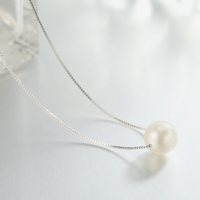 楽天市場】【返品保証/シルバー925】【楽天1位】ネックレス パール 8mm
