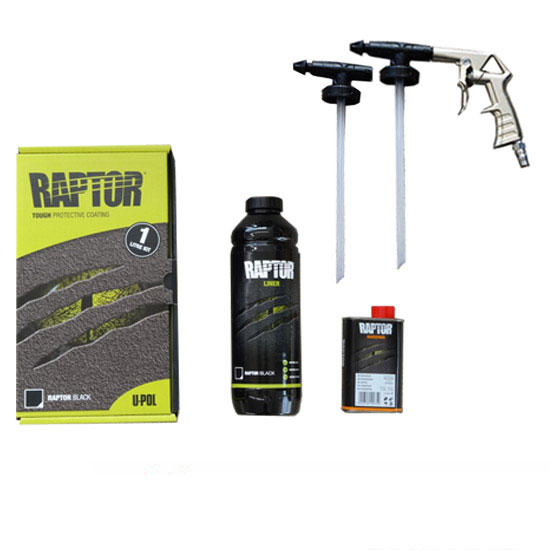 楽天市場】ラプターライナー ブラック1Lボトル スプレーガンセット